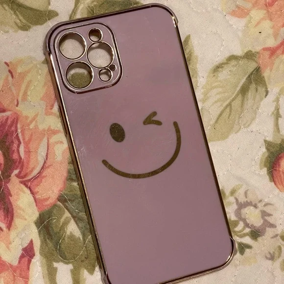 Phone case Compatible with iPhone 12 Pro Max Case, Cute Happy Smiley Face - Picture 4 of 10